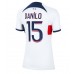 Tanie Strój piłkarski Paris Saint-Germain Danilo Pereira #15 Koszulka Wyjazdowej dla damskie 2023-24 Krótkie Rękawy